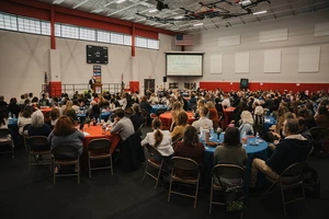 CCE conference guests at multiple tables